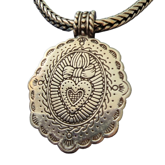 BRIGHTON Retired Silver Flower Victorian Bracelet - Picture 4 of 5